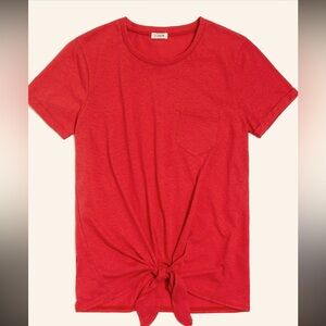 J. By J. Crew shirt - red tie waist pocket tee
